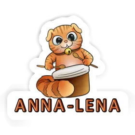 Anna-lena Autocollant Chat-tambour Image
