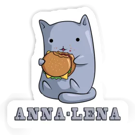 Hamburger Cat Sticker Anna-lena Image