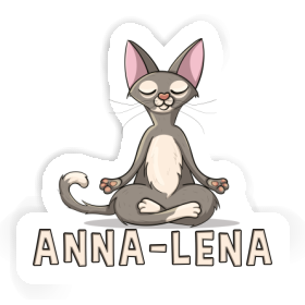 Aufkleber Anna-lena Yoga-Katze Image