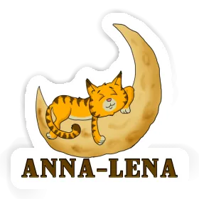 Sticker Anna-lena Sleeping Cat Image
