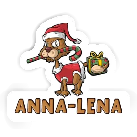 Sticker Anna-lena Christmas Cat Image