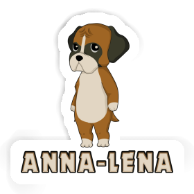 Anna-lena Autocollant German Boxer Image