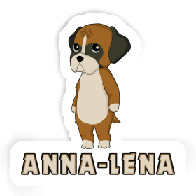 Sticker Anna-lena German Boxer Image