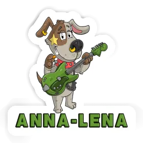 Sticker Anna-lena Guitarist Image