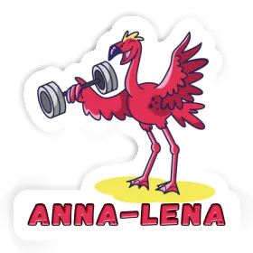 Sticker Weight Lifter Anna-lena Image