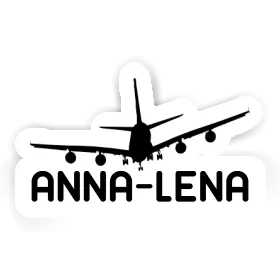 Sticker Anna-lena Flugzeug Image