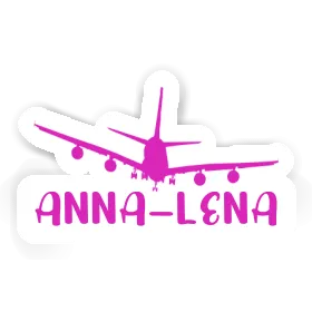 Anna-lena Sticker Flugzeug Image