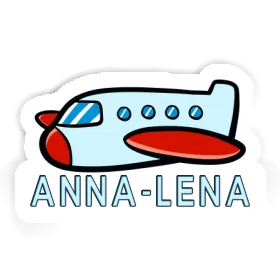 Aufkleber Flugzeug Anna-lena Image