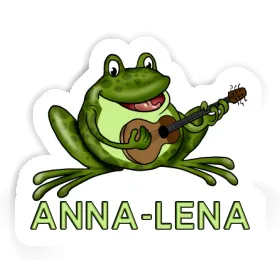 Sticker Anna-lena Guitar Frog Image