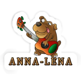 Anna-lena Autocollant Guitariste Image