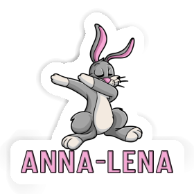 Sticker Anna-lena Dabbing Rabbit Image