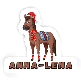 Anna-lena Sticker Christmas Horse Image