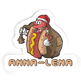 Christmas Hot Dog Sticker Anna-lena Image