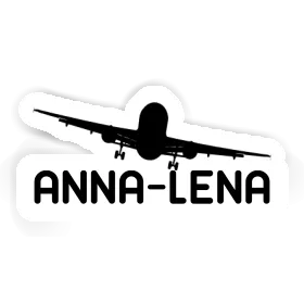 Aufkleber Flugzeug Anna-lena Image