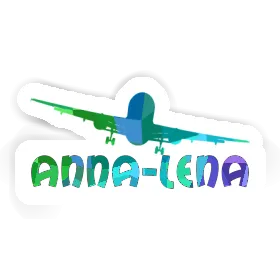 Sticker Anna-lena Airplane Image