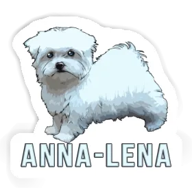 Malteserhund Aufkleber Anna-lena Image