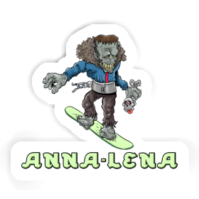 Snowboarder Sticker Anna-lena Image