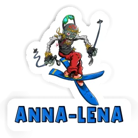 Sticker Anna-lena Freeride Skier Image