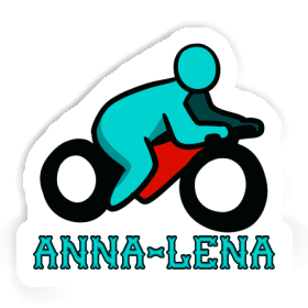 Anna-lena Autocollant Motocycliste Image