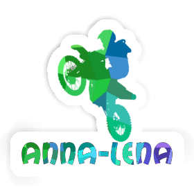 Motocross-Fahrer Aufkleber Anna-lena Image