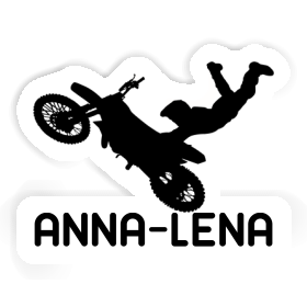 Motocross-Fahrer Aufkleber Anna-lena Image