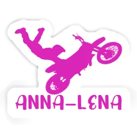 Motocrossiste Autocollant Anna-lena Image