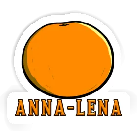 Orange Autocollant Anna-lena Image