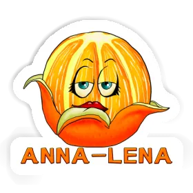 Anna-lena Aufkleber Orange Image