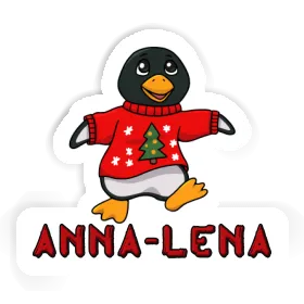 Anna-lena Aufkleber Weihnachtspinguin Image