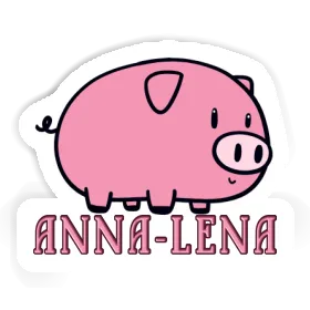 Anna-lena Aufkleber Schwein Image