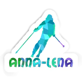 Skifahrerin Aufkleber Anna-lena Image