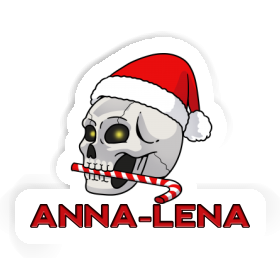 Crâne de Noël Autocollant Anna-lena Image