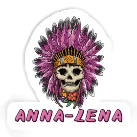 Aufkleber Anna-lena Lady Totenkopf Image