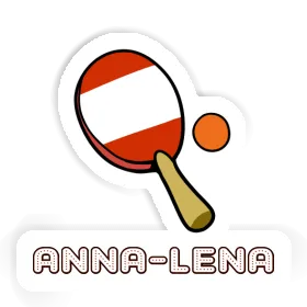 Table Tennis Racket Sticker Anna-lena Image