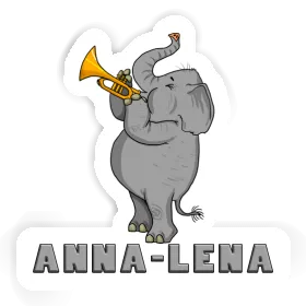 Sticker Trumpet Elephant Anna-lena Image