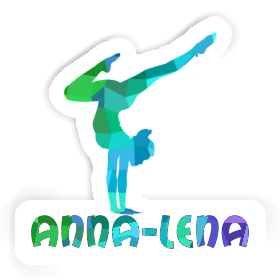 Aufkleber Anna-lena Yoga-Frau Image