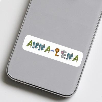 Sticker Anna-lena Animal Font Laptop Image