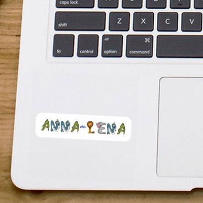 Sticker Anna-lena Animal Font Notebook Image