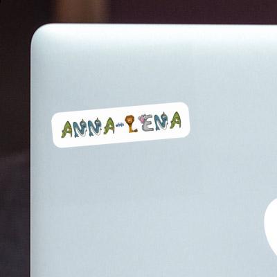 Sticker Anna-lena Animal Font Image