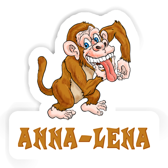 Anna-lena Autocollant Gorille Notebook Image