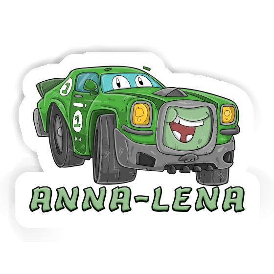 Sticker Anna-lena Race car Notebook Image