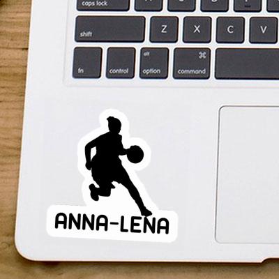 Joueuse de basket-ball Autocollant Anna-lena Notebook Image
