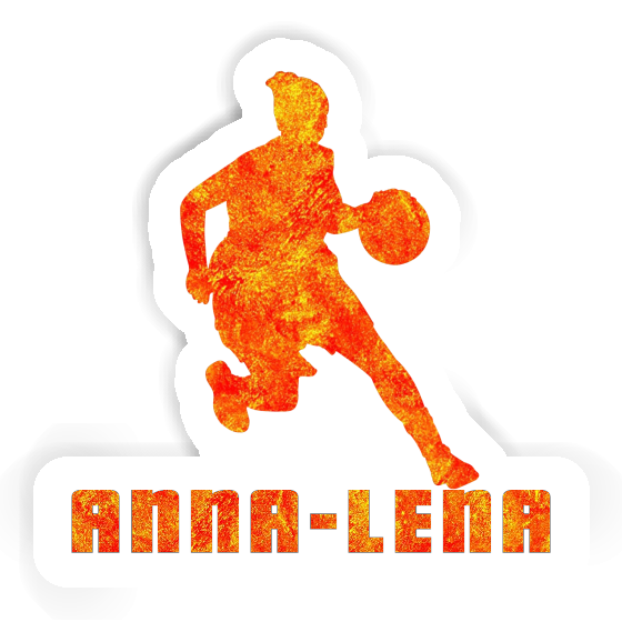 Autocollant Anna-lena Joueuse de basket-ball Laptop Image