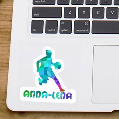 Basketballspielerin Aufkleber Anna-lena Laptop Image