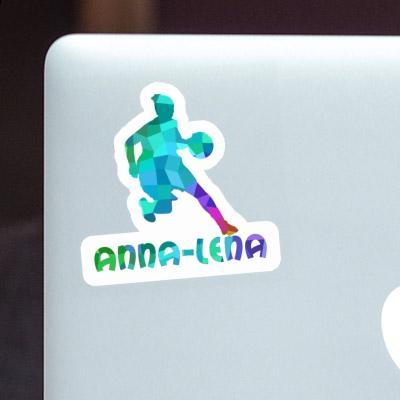 Sticker Anna-lena Basketball Player Laptop Image