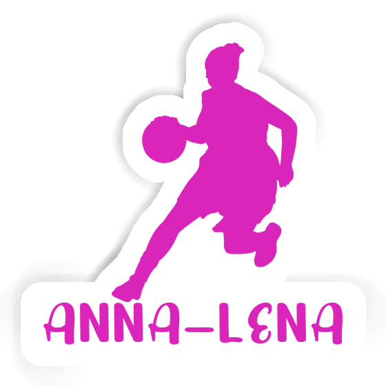 Sticker Anna-lena Basketballspielerin Notebook Image