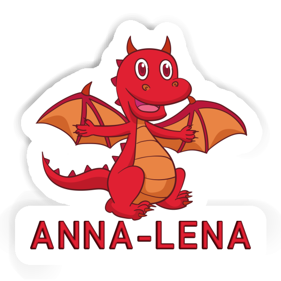 Anna-lena Sticker Baby-Drache Notebook Image
