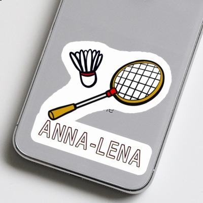 Anna-lena Aufkleber Badmintonschläger Notebook Image