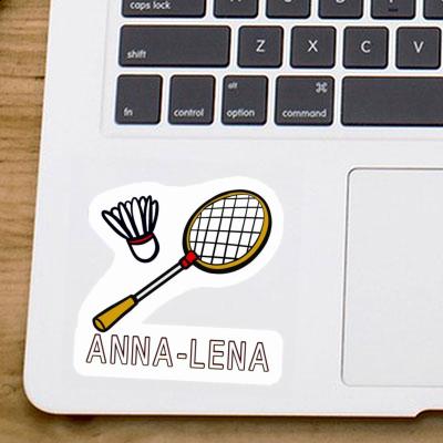 Anna-lena Sticker Badminton Racket Laptop Image