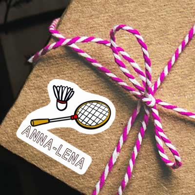 Anna-lena Aufkleber Badmintonschläger Notebook Image